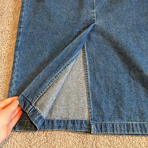 Ruff hewn vintage denim midi skirt - Picture 7 of 8